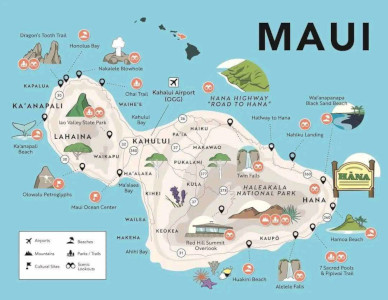 Mauin saari/Maui island